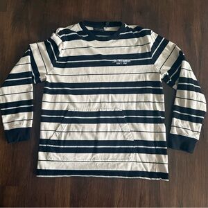 The Hundreds Men’s Striped Long-sleeve Shirt Pocketed Size Large